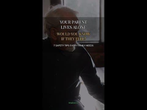 7 Things to Set Up When Your Parent Lives Alone — Safety Checklist