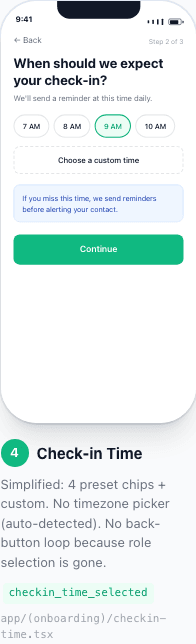 Set Your Check-In Time